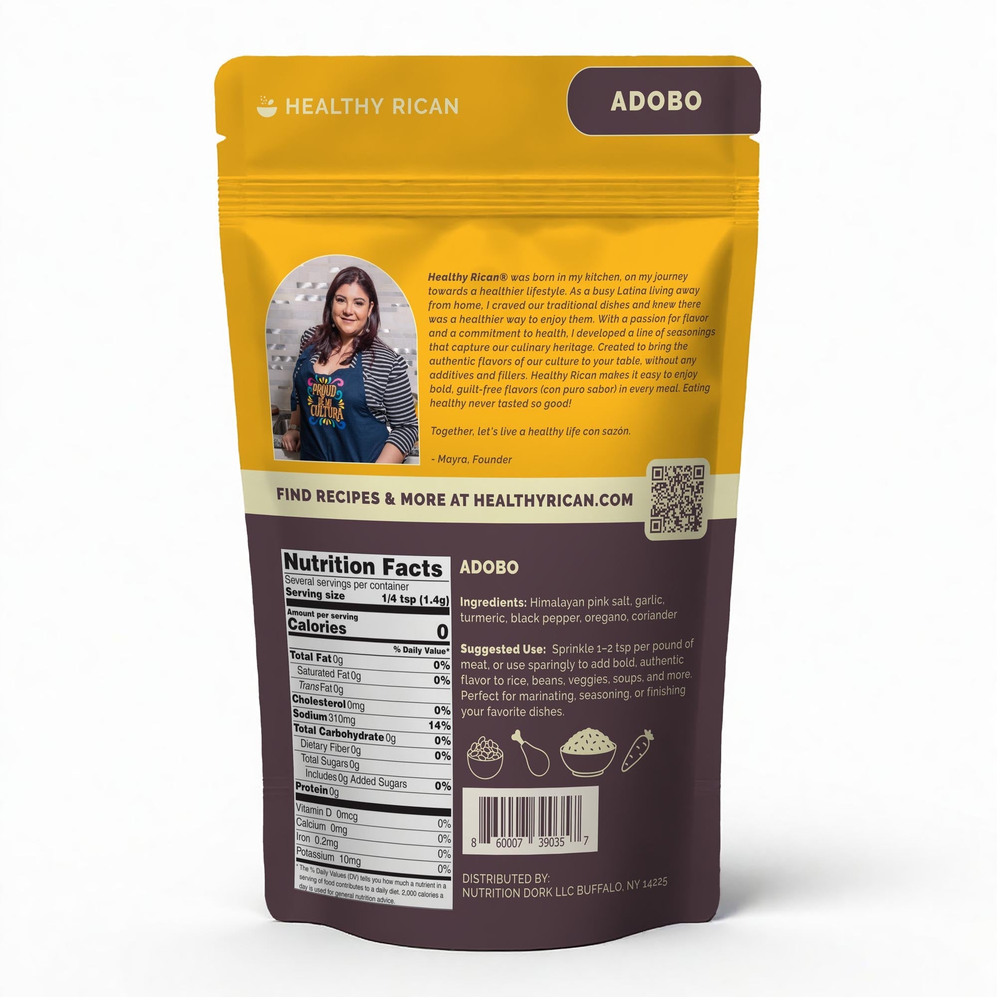 Adobo Seasoning Resealable Bag